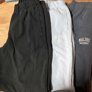 Brandy Melville Sweatpants 3 pairs